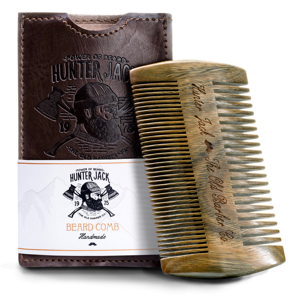 Premium Sandal Wood Beard Comb - Hunter Jack Barber Co.